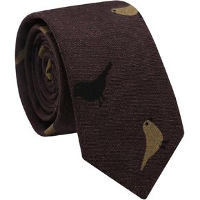 Ties for Men, Skinny Ties for Men Cotton Mens Ties 2.36'' Necktie for Wedding, Graduation, Business, Party, Casual