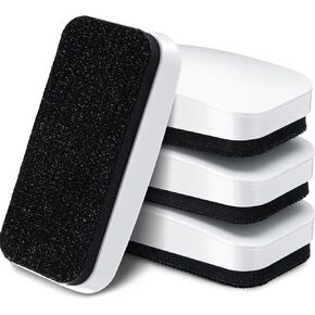 6 Pack Dry Erase Eraser 2.4 x 5.1 x 1.2 Inches Magnetic Dry Erasers Whiteboard Eraser Whiteboard Erasers Magnetic Dry Eraser Ideal for Board Calendar Board Office Supplies, White Color