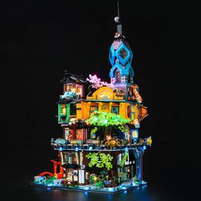 BRIKSMAX Led Lighting Kit for City Gardens - Compatible with Lego 71741 Building Blocks Model- Not Include The Lego Set