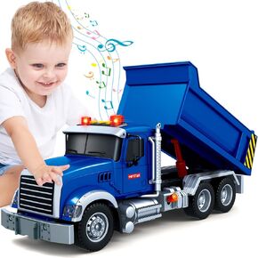 SpringFlower Truck Toy for Boy Toddlers, Large Garbage Sorting Truck Toy for 3 4 5 6 7 Old Kids,Truck Vehicle Toy with Garbage Can & Light Sound, Birthday Gifts for for Boys & Girls