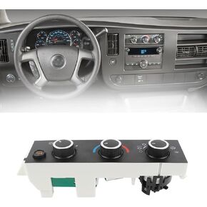 Dasbecan 599-294 HVAC Climate Control Module A/C Control Switch Panel Compatible with Chevy Express/GMC Savana 1500 2500 3500 Chevy Pasajeros G30 Replaces# 15858579