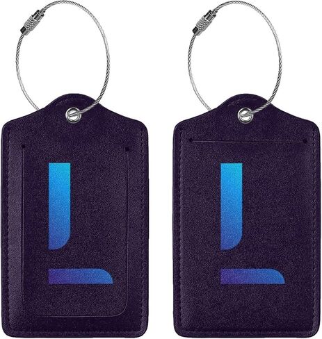 2 Pack Initial Luggage Tags for Suitcases, Colorful Letter Design Cruise Name Tags, Novelty Travel Bag Tags, Leather ID Label for Women Men Kids Girls Boys, Gradient Letter Letter Z in Saudi Arabia