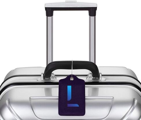 2 Pack Initial Luggage Tags for Suitcases, Colorful Letter Design Cruise Name Tags, Novelty Travel Bag Tags, Leather ID Label for Women Men Kids Girls Boys, Gradient Letter Letter Z in Saudi Arabia