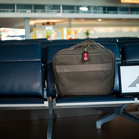 mnmoom Medical Equipment Luggage Tag -Travel Essentials Medical Luggage Tag (Red, 2 Pack) in Kuwait