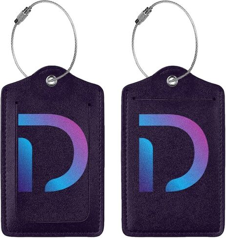 2 Pack Initial Luggage Tags for Suitcases, Colorful Letter Design Cruise Name Tags, Novelty Travel Bag Tags, Leather ID Label for Women Men Kids Girls Boys, Gradient Letter Letter Z in Kuwait