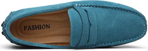 Men's Penny Loafers Moccasin Suede Leather Slip On Casual Dress Driving Shoes in Saudi Arabia