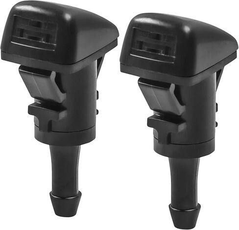 فوهة غسالة الزجاج الأمامي، 4805742AC بديلة لـ 2010-2024 دودج رام 1500 2500 3500 4500 5500، مجموعة أزواج باللون الأسود in Kuwait