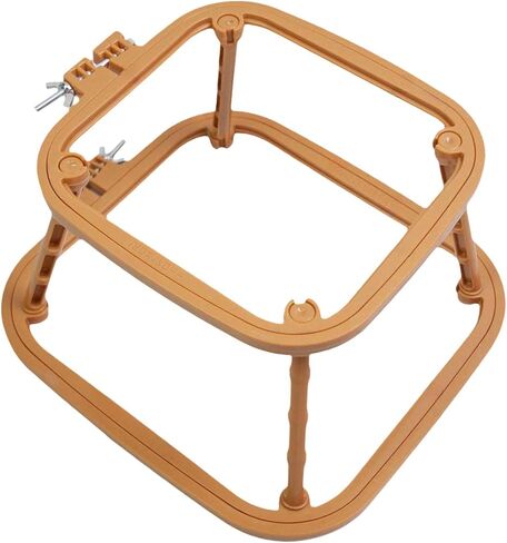 Embroidery Table Stand Embroidery Stand Hoop Sewing Tools Punch Needle Frame Desktop Embroidery Frame for DIY Needlework, Khaki in Saudi Arabia