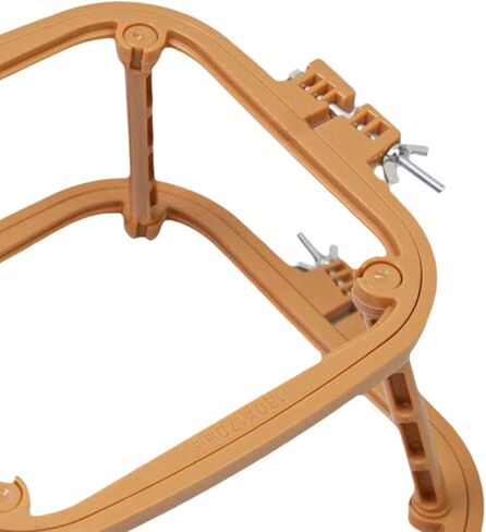 Embroidery Table Stand Embroidery Stand Hoop Sewing Tools Punch Needle Frame Desktop Embroidery Frame for DIY Needlework, Khaki in Saudi Arabia