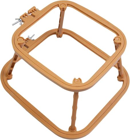 Embroidery Table Stand Embroidery Stand Hoop Sewing Tools Punch Needle Frame Desktop Embroidery Frame for DIY Needlework, Khaki in Saudi Arabia