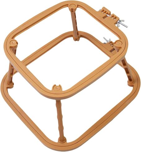 Embroidery Table Stand Embroidery Stand Hoop Sewing Tools Punch Needle Frame Desktop Embroidery Frame for DIY Needlework, Khaki in Saudi Arabia