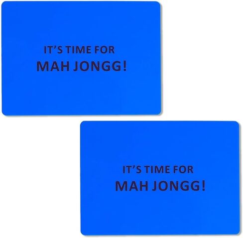 GRACIAS Set of 2 Blue Mahjong Tile Mixers (Shufflers), Plastic Mahjongg Accessories for Mixing and Shuffling Tiles & Playing Mahjong Game in Saudi Arabia