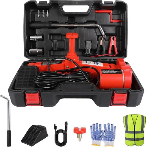 Electric Car Jack Kit Foor Jack 3 Ton 12V Car Scissor Jack for Sedan SUV Portable Vehicle Lift Jack Emergency Repair Kit with A Iron Wrench in Saudi Arabia