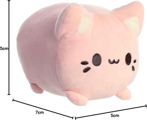 Aurora® Enchanting Tasty Peach® Strawberry Meowchi Stuffed Animal - Bright & Colorful Design - Showpiece Plush - Pink 7 Inches in Saudi Arabia