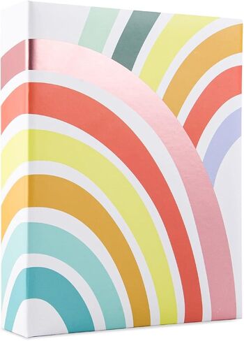Rainbow Photo Album by Recollections - 100 Page Photo Album Holds up to 200 Photos for Weddings, Birthdays, Anniversaries, and Family - 1 Pack in Saudi Arabia