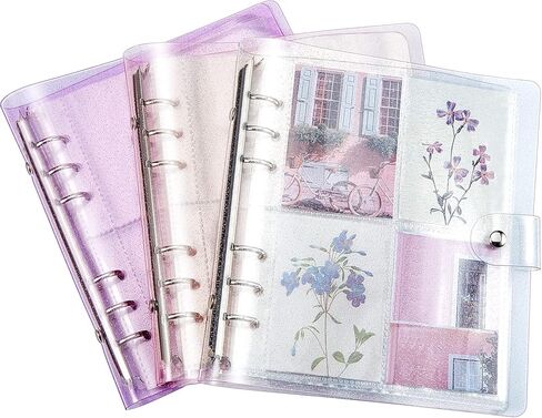 Epakh 3 Pcs A5 Kpop Photocard Binder 600 Pockets Kpop Album Binder 6 Ring Binder Photocard Holder 2.5 x 3.5 Inch Mini Photo Card Album for Photo Cards in Saudi Arabia