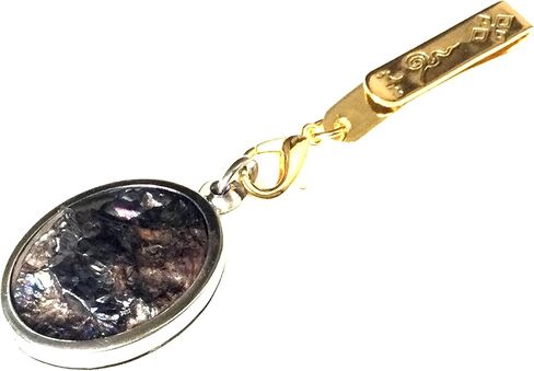 Rainbow Leklai Powerful Talisman from Umm-Kruum Mountain Lucky Charm Protective Natural Stone Amulet for Unisex, Black in Saudi Arabia