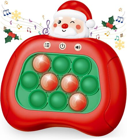 Quick Push Pop Fidget Game Toys, Bunney Light Up Fidget Toy with 1 Min Auto-Off Electric Pop Bubble Game Controller Handheld Puzzle Sensory Toys Birthday Christmas Easter Gifts Toys for Kids in Saudi Arabia