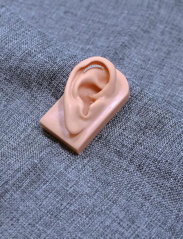 FANSING 316L Surgical Steel Moon Threadless Labret Stud with 2 Posts in Saudi Arabia