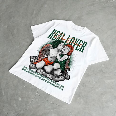 DopeSkill Graphic Tee Streetwear Hip Hop Hypebeast Street Style Unisex T-Shirt Sneaker Colour Matching Shirts Real Lover in Saudi Arabia