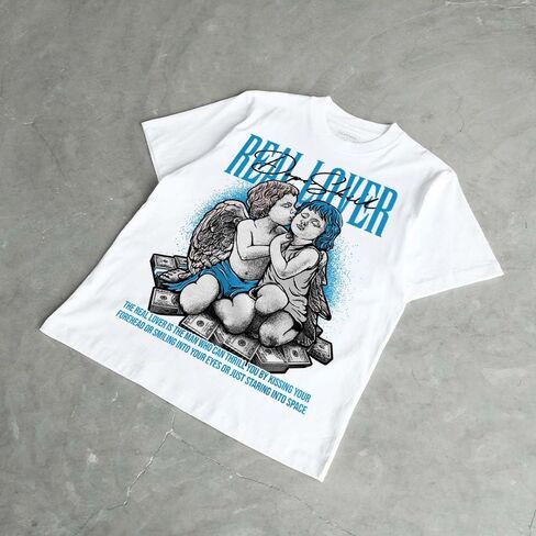 DopeSkill Graphic Tee Streetwear Hip Hop Hypebeast Street Style Unisex T-Shirt Sneaker Colour Matching Shirts Real Lover in Saudi Arabia