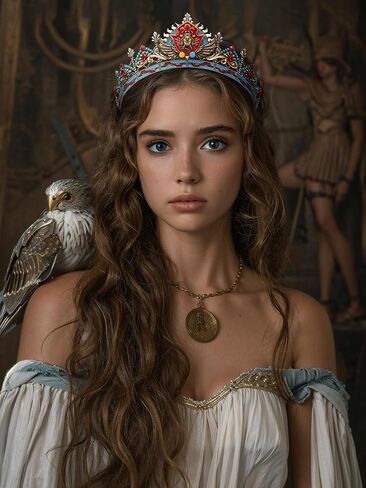 SWEETV War of the Gods Mythology Crown, Tiaras and Crowns for Women and Men, Gold Tiaras for Men, King Crown Diadem, Ancient Greece Headpiece for Prom Cosplay Wedding Halloween, Zeus Crown in Kuwait