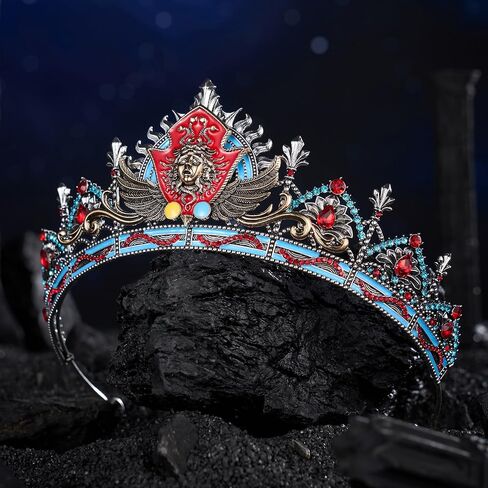 SWEETV War of the Gods Mythology Crown, Tiaras and Crowns for Women and Men, Gold Tiaras for Men, King Crown Diadem, Ancient Greece Headpiece for Prom Cosplay Wedding Halloween, Zeus Crown in Kuwait