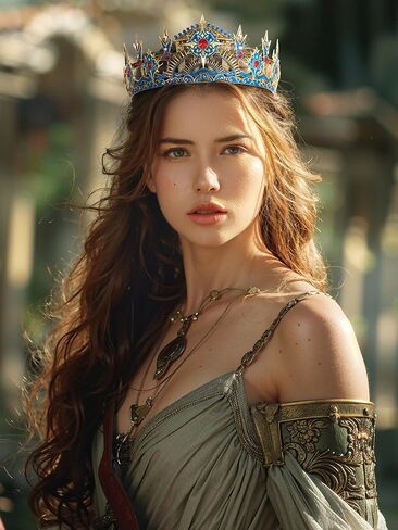 SWEETV War of the Gods Mythology Crown, Tiaras and Crowns for Women and Men, Gold Tiaras for Men, King Crown Diadem, Ancient Greece Headpiece for Prom Cosplay Wedding Halloween, Zeus Crown in Kuwait