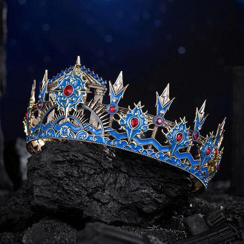 SWEETV War of the Gods Mythology Crown, Tiaras and Crowns for Women and Men, Gold Tiaras for Men, King Crown Diadem, Ancient Greece Headpiece for Prom Cosplay Wedding Halloween, Zeus Crown in Kuwait