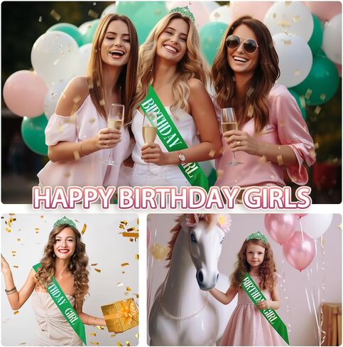 Birthday Sash, Birthday Crown, Birthday Sash for Women, Birthday Girl Sash, Birthday Tiara for Women, Birthday Headband, Birthday Sash and Crown, Happy Birthday Sash, Pink Birthday Sash Accessories in Saudi Arabia