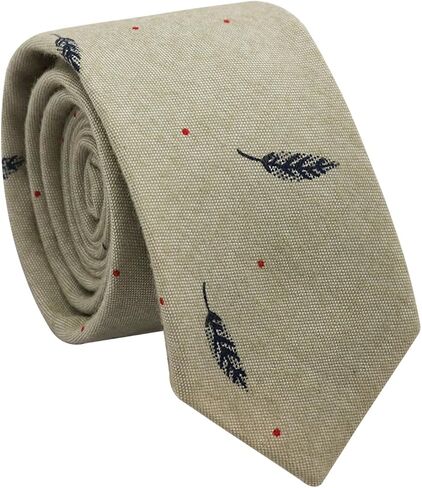 Ties for Men, Skinny Ties for Men Cotton Mens Ties 2.36'' Necktie for Wedding, Graduation, Business, Party, Casual in Saudi Arabia