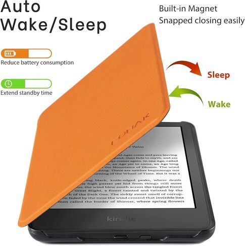 CoBak Case for All New Kindle 11th Generation 2022 Release Only - Ultra Slim PU Leather Smart Cover with Auto Sleep and Wake, Premium Protective Case for Kindle Basic in Kuwait