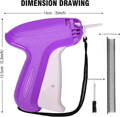 MAXMAN Fine Stitch Gun, Quick Stitch Sewing Gun for Clothes with 5 Fine Needles & 3000 Pcs Fasteners, Speedy Clothing Fixer, Mini Stitch Hemming Gun, Mini Micro Tagging Stitch for Clothes (Pink) in Saudi Arabia