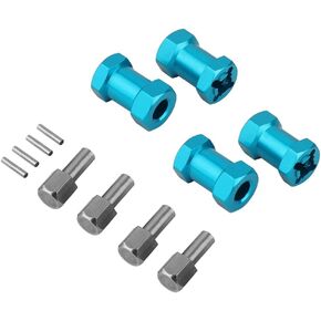 4PCS 12mm Aluminum Wheel Hex Hub 15/20/25mm Offset Extension Hex Drive Coupler Adaptor for 1/10 RC Crawler Car AXIAL AX10 SCX10 I II D90 CC01 F350 Upgrade Part (25mm Black)