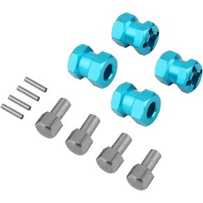 4PCS 12mm Aluminum Wheel Hex Hub 15/20/25mm Offset Extension Hex Drive Coupler Adaptor for 1/10 RC Crawler Car AXIAL AX10 SCX10 I II D90 CC01 F350 Upgrade Part (25mm Black)