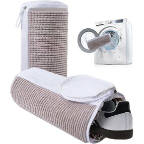 Premium Shoe Washing Machine Bag 2Pcs Laundry Shoe Bag Wrap All Around Shoes for Washer and Dryer Durable Zipper Safer for Sneakers Gym Tennis Shoes Washing Laundry Bags Mesh Wash Bags
