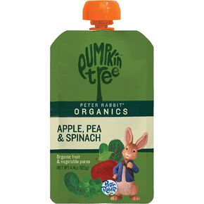 Pumpkin Tree Peter Rabbit Organics Apple, Carrot and Squash Puree, 4.4 Ounce (Pack of 10)