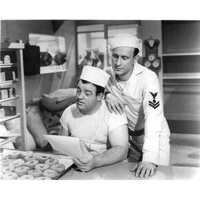 Abbott & Costello in Sailor Uniforms Photo Print (10 x 8)