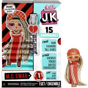 L.O.L. Surprise! LOL Surprise JK Mini Fashion Doll Diva with 15 Surprises Including Dress Up Doll Outfits, Exclusive Doll Accessories - Gifts for Girls and Mix Match Toys for Kids 4-15 Years