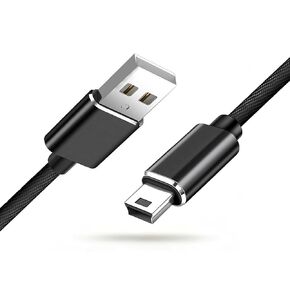 Mini USB Charger Cable for Texas Instruments TI-84 Plus CE, TI 84 Plus C Silver Edition, TI Nspire CX/TI Nspire CX CAS Graphing Calculator Charging Cord 3.3FT Black