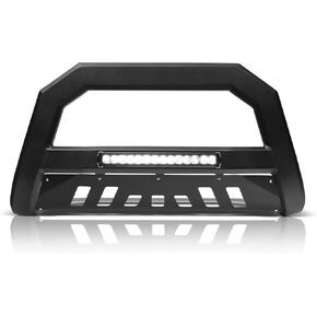 Armordillo 7178489 AR Series Bull Bar Bumper Guard with LED Light Bar - Matte Black Fits 2003-2009 Lexus GX470