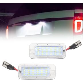 LED License Plate Light for Fo-rd Explorer Escape Fusion Fiesta Expedition Lincoln MKC, Fo-rd Lincoln Led Rear Tag Lamps, 6000K White Lights, 2 PCS