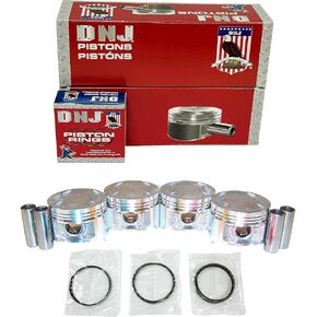 DNJ PRK212 Piston and Ring Kit For 1990-2001 Acura Integra 1.8L L4 DOHC 16V Naturally Aspirated B18B1