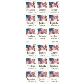Forever Stamps "Four Flags" Booklet of 20 Stamps