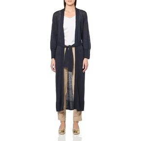Majestic Filatures Women's Linen Knit 3/4 Sleeve Cardigan with Tie