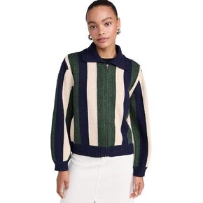 THE GREAT. Women's The Zip Front Cardigan