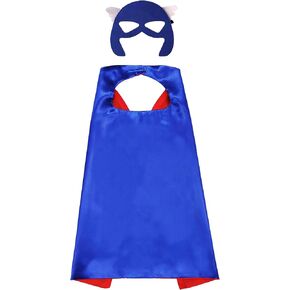 Super Hero Cape and Mask for Kids, Superhero Dress-Up Costumes, and Role-Playing Party Decoration