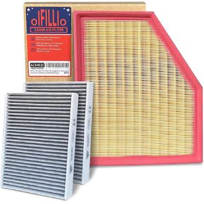 Cabin and Engine Air Filter for 2019+ BMW X5 X7 X6 3.0L, 2017+ BMW 530i, 530i xDrive, 540I, 540i xDrive, 530e, 530e xDrive, 740I, 740i xDrive, 740i xDrive, 840i Select Models (3PCS)