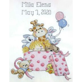 Janlynn Stamped Cross Stitch Kit, Assorted
