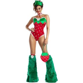 Party King Womens Women's Sassy Strawberry Costume
